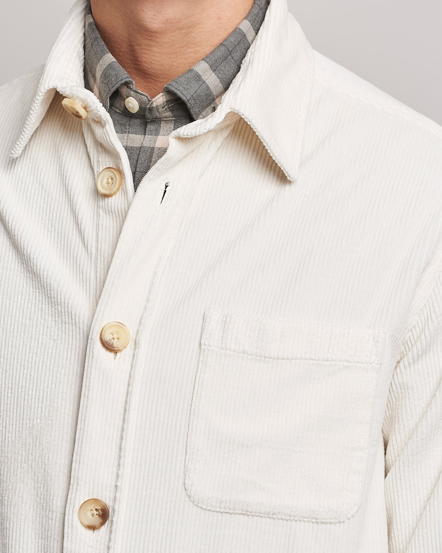Homme | Chemises | Morris | Heaton Corduroy Shirt Jacket Off White