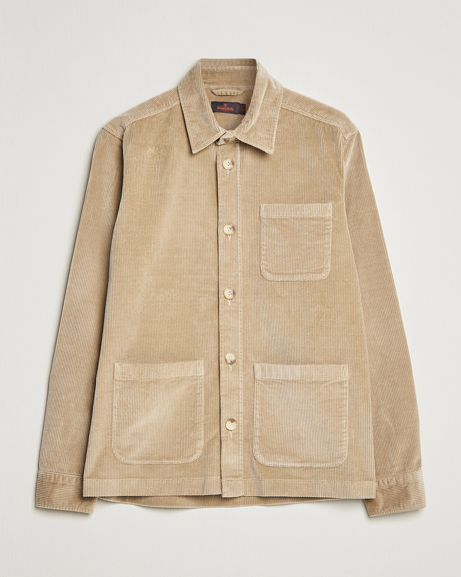 Homme | Chemises | Morris | Heaton Corduroy Shirt Jacket Khaki