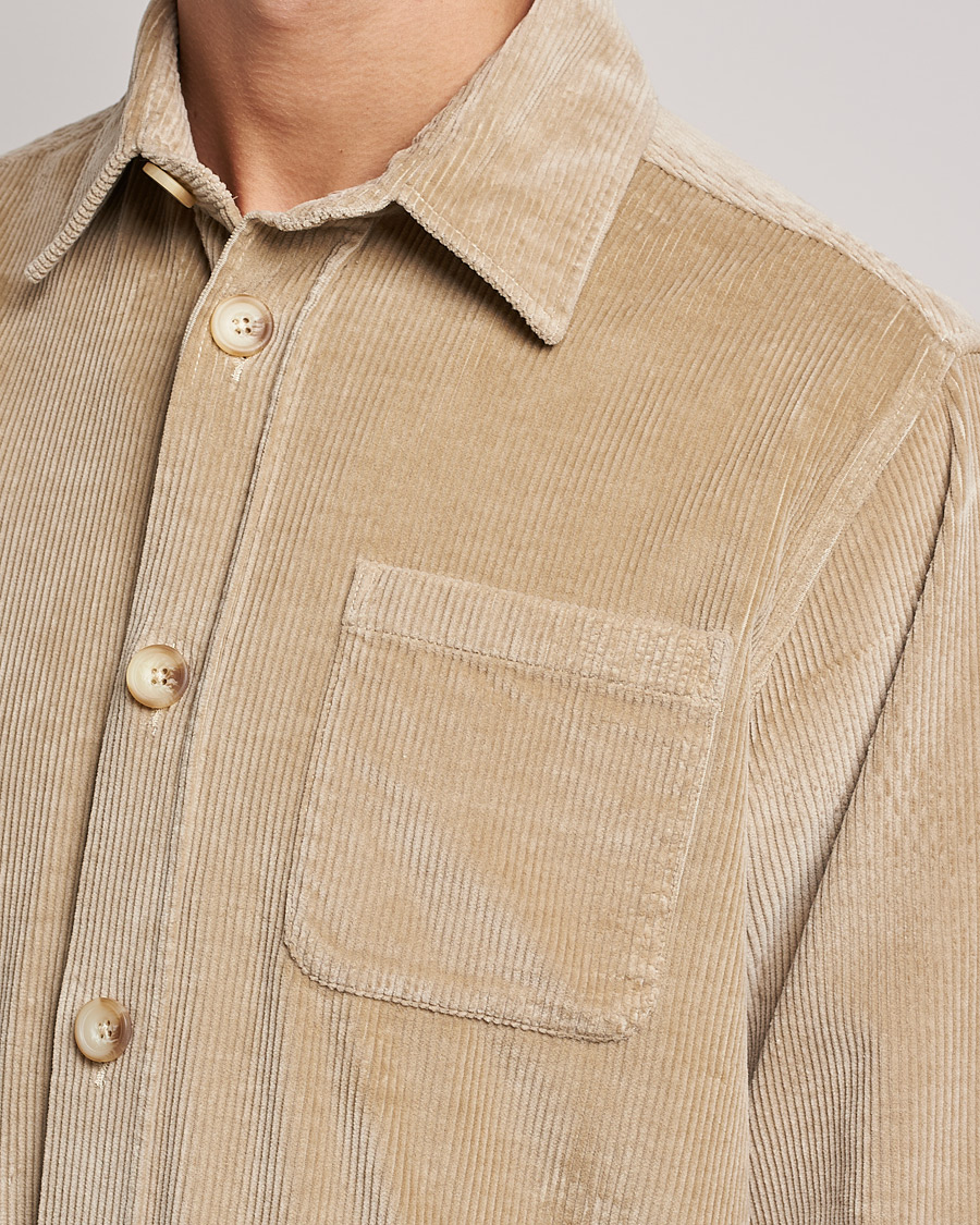 Homme | Chemises | Morris | Heaton Corduroy Shirt Jacket Khaki