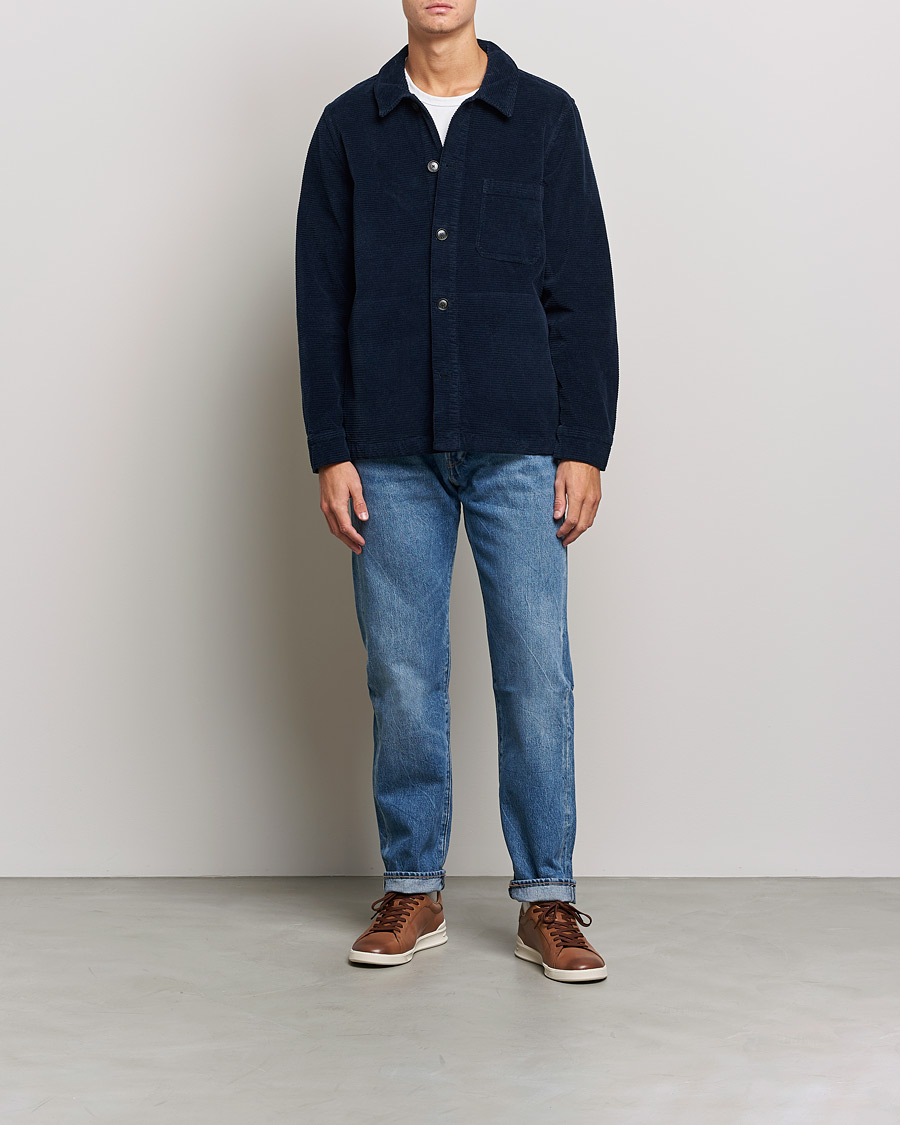 Homme | Chemises | Morris | Criss Cuts Corduroy Shirt Jacket Blue