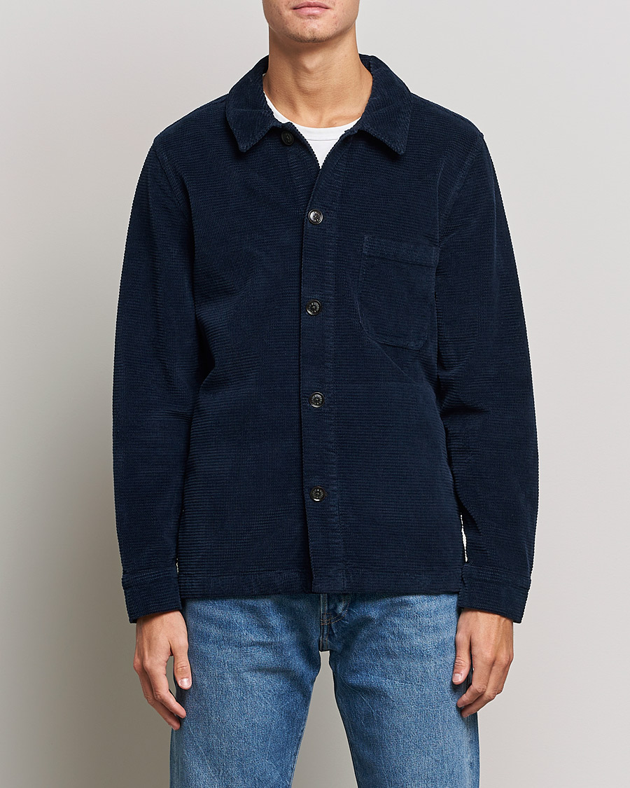Homme | Chemises | Morris | Criss Cuts Corduroy Shirt Jacket Blue
