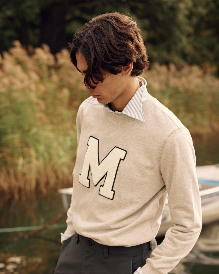 Homme | Pulls Et Tricots | Morris | Leoni Logo Sweatshirt Khaki