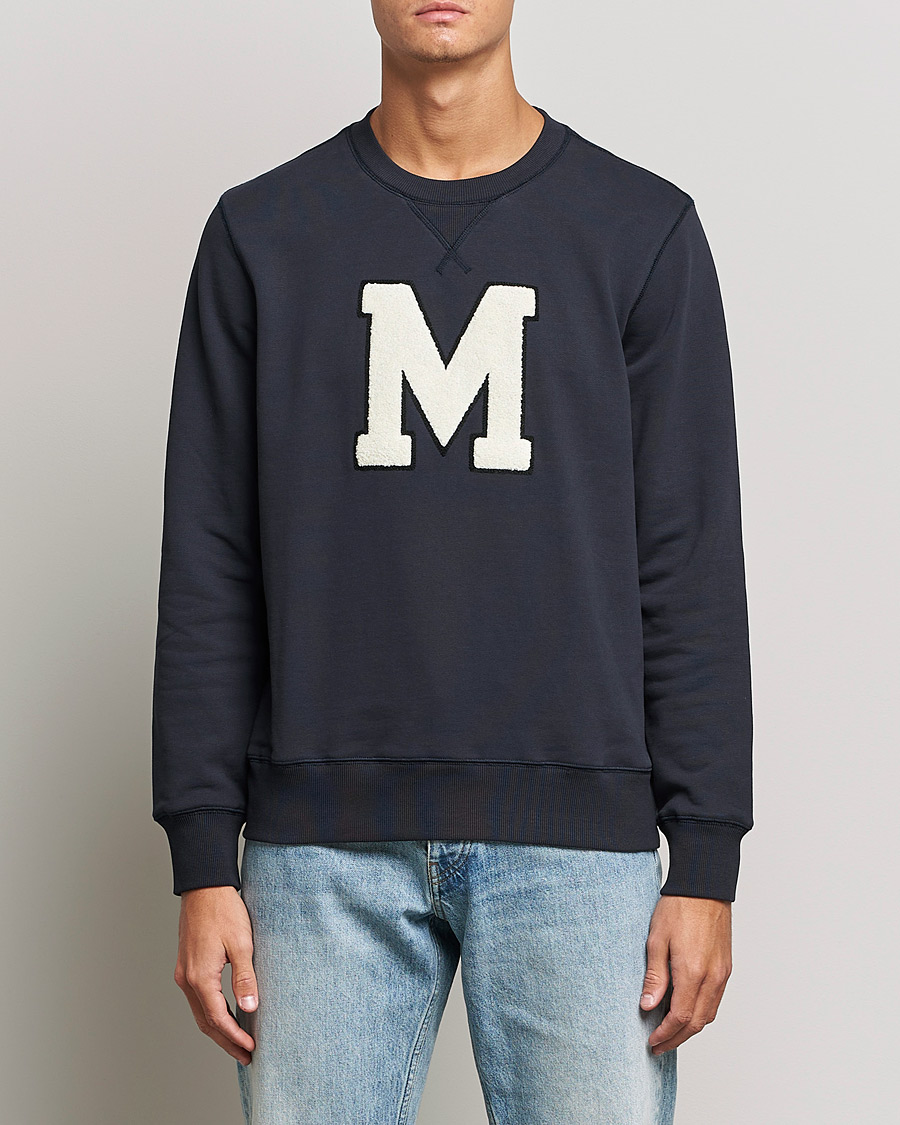 Homme | Pulls Et Tricots | Morris | Leoni Logo Sweatshirt Old Blue