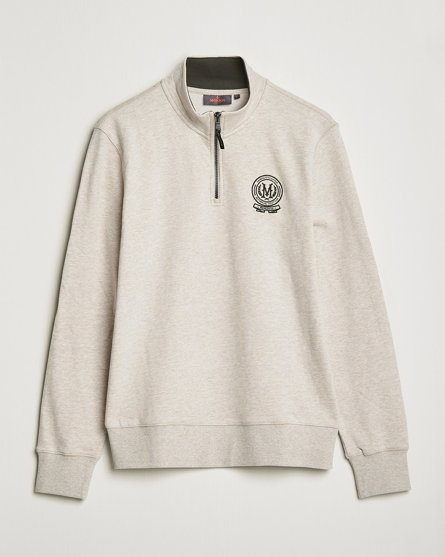 Homme | Pulls Et Tricots | Morris | Dante Half Zip Sweatshirt Khaki