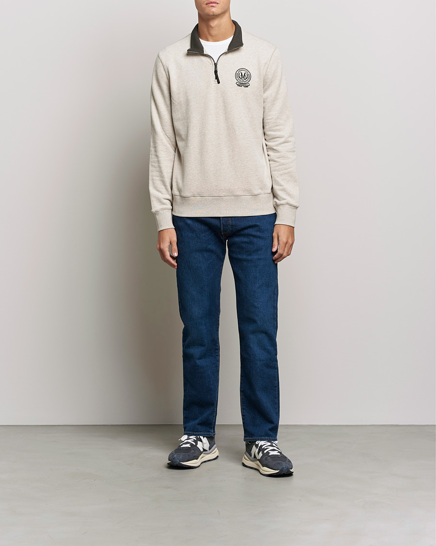 Homme | Pulls Et Tricots | Morris | Dante Half Zip Sweatshirt Khaki