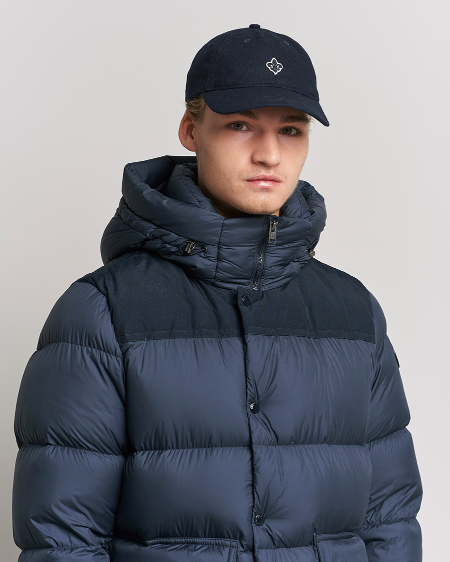 Homme | Morris Archie Flannel Felt Cap Navy | Morris | Archie Flannel Felt Cap Navy