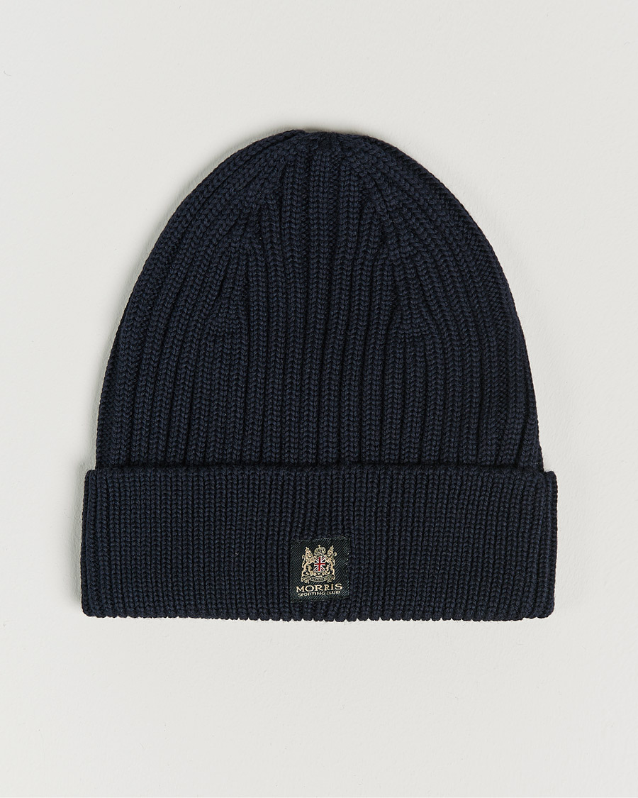 Homme | Morris Travor Merino Beanie Navy | Morris | Travor Merino Beanie Navy