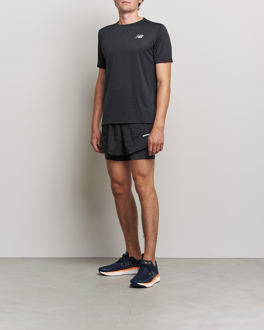 Homme | T-shirts | New Balance Running | Impact Run Short Sleeve T-Shirt Black