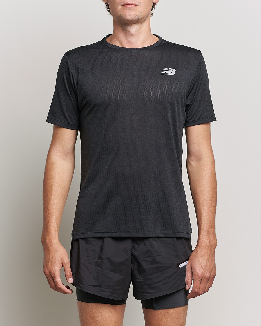 Homme | T-shirts | New Balance Running | Impact Run Short Sleeve T-Shirt Black