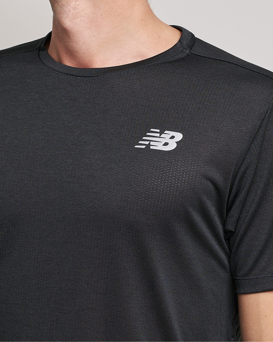 Homme | T-shirts | New Balance Running | Impact Run Short Sleeve T-Shirt Black