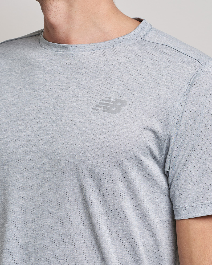 Homme | T-shirts | New Balance Running | Impact Run Short Sleeve T-Shirt Athletic Grey