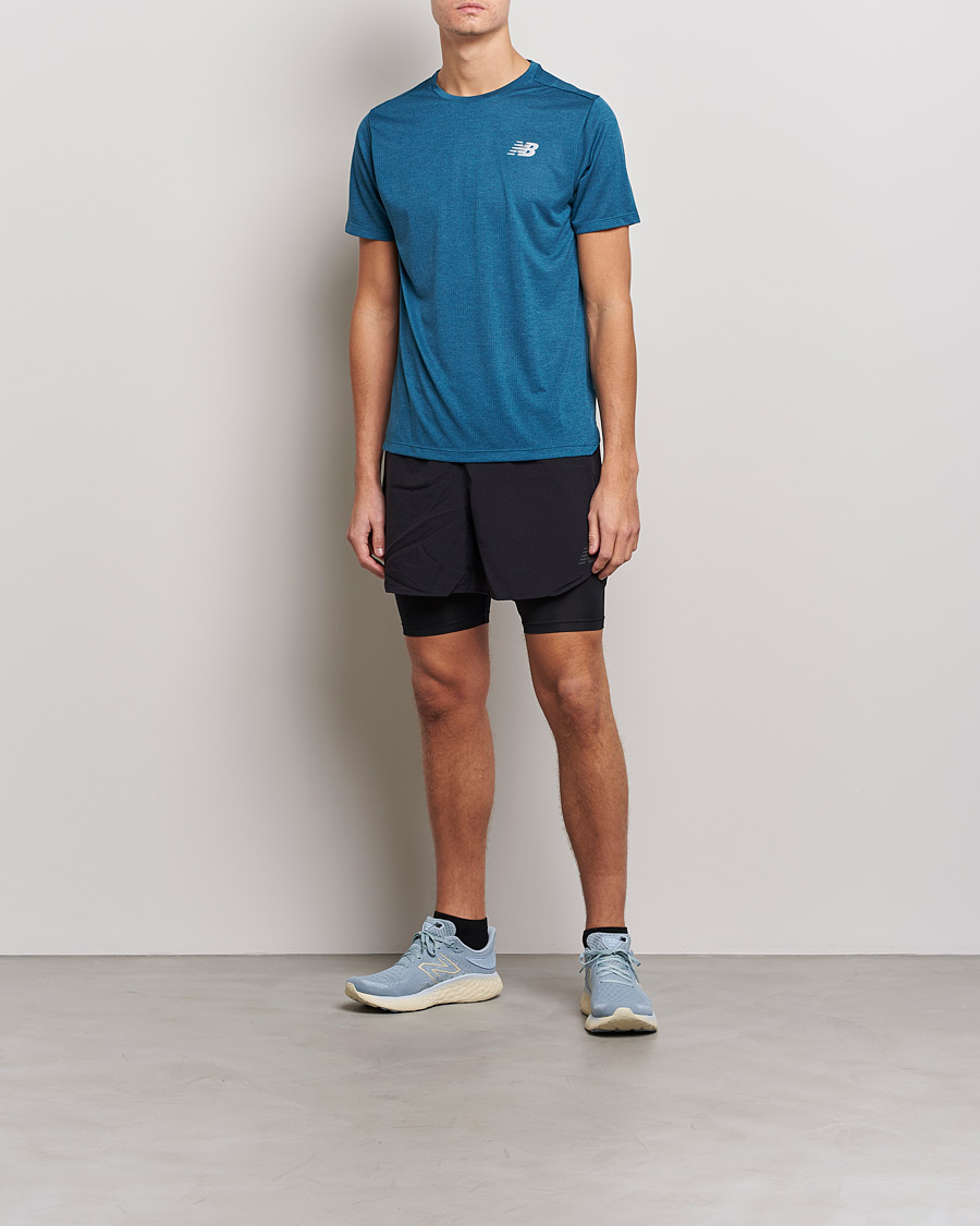 Homme | T-shirts | New Balance Running | Impact Run Short Sleeve T-Shirt Dark Moonstone