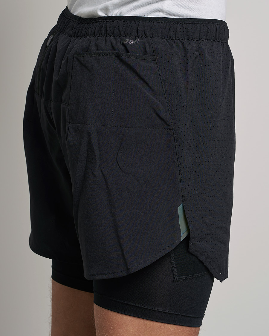 Homme | Shorts | New Balance Running | Q Speed 2 in 1 Shorts Black