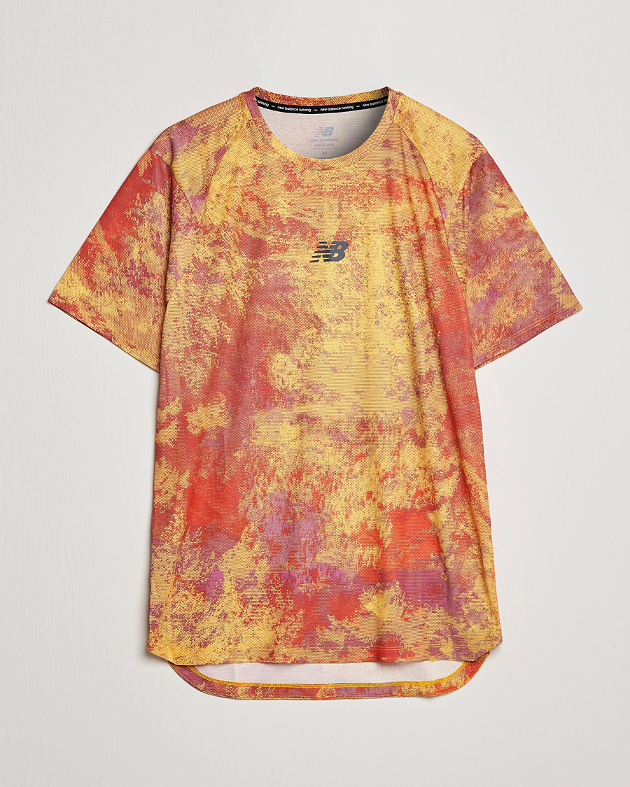 Homme | T-shirts | New Balance Running | All-Terrain Printed Short Sleeve Electric Purple