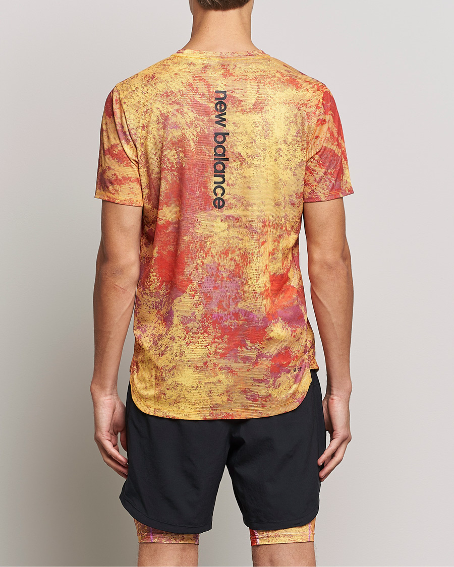 Homme | T-shirts | New Balance Running | All-Terrain Printed Short Sleeve Electric Purple