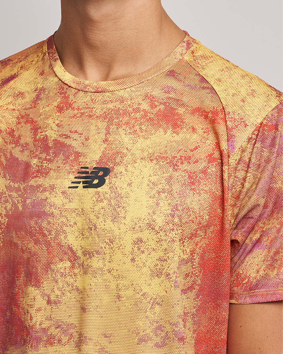 Homme | T-shirts | New Balance Running | All-Terrain Printed Short Sleeve Electric Purple