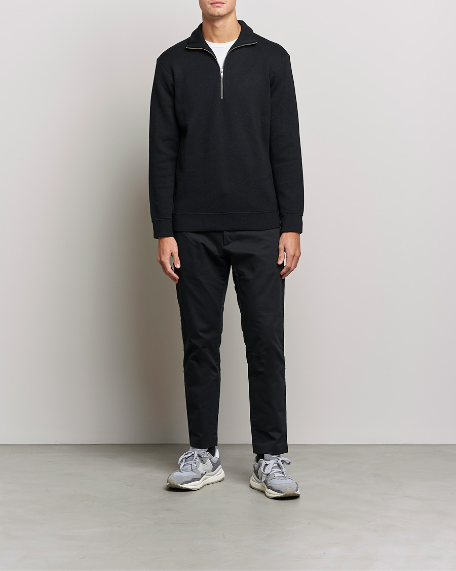Homme | Pulls Et Tricots | NN07 | Luis Knitted Half-Zip Sweater Black