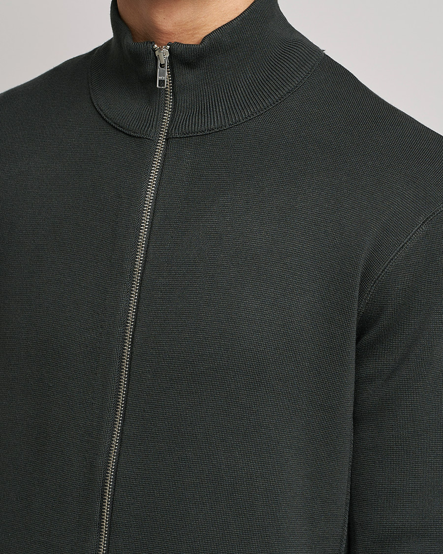 Homme | Pulls Et Tricots | NN07 | Luis Knitted Full-Zip Sweater Dark Army