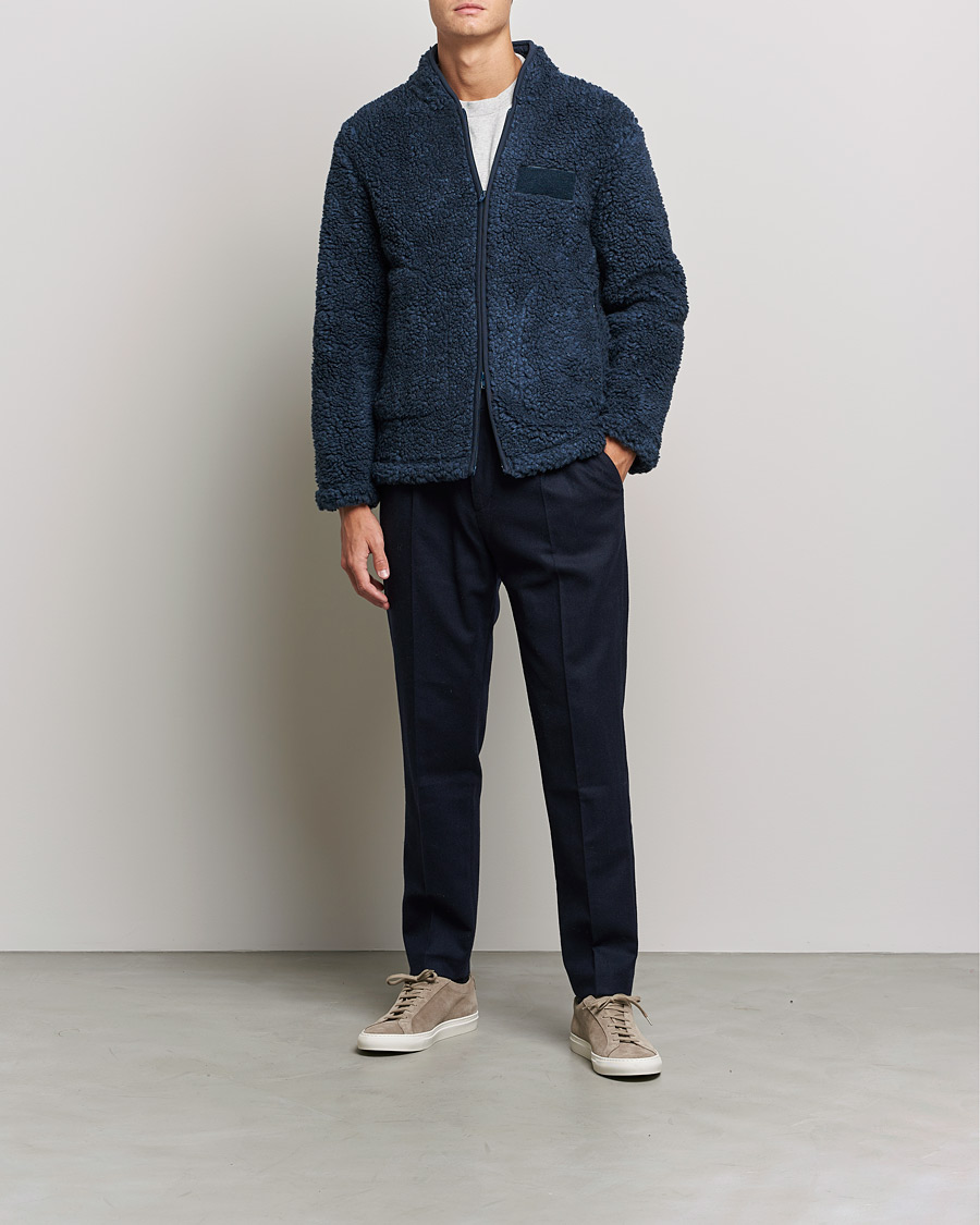 Homme | Pulls Et Tricots | NN07 | Morten Fleece Full Zip Sea Blue