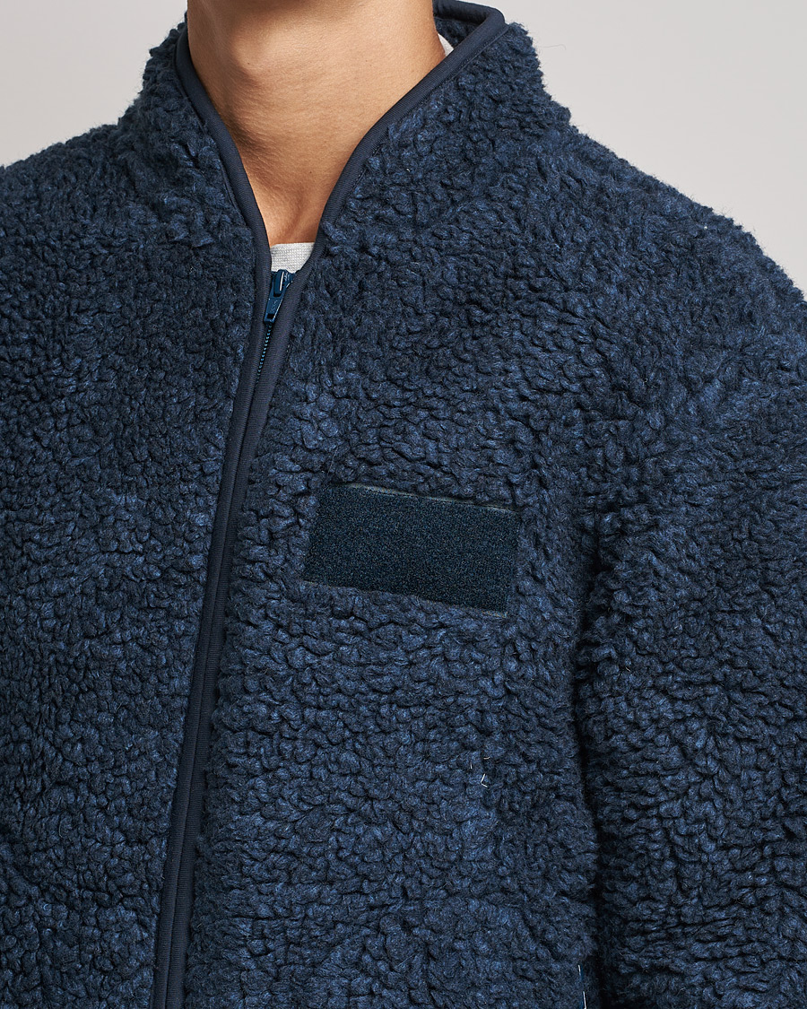 Homme | Pulls Et Tricots | NN07 | Morten Fleece Full Zip Sea Blue