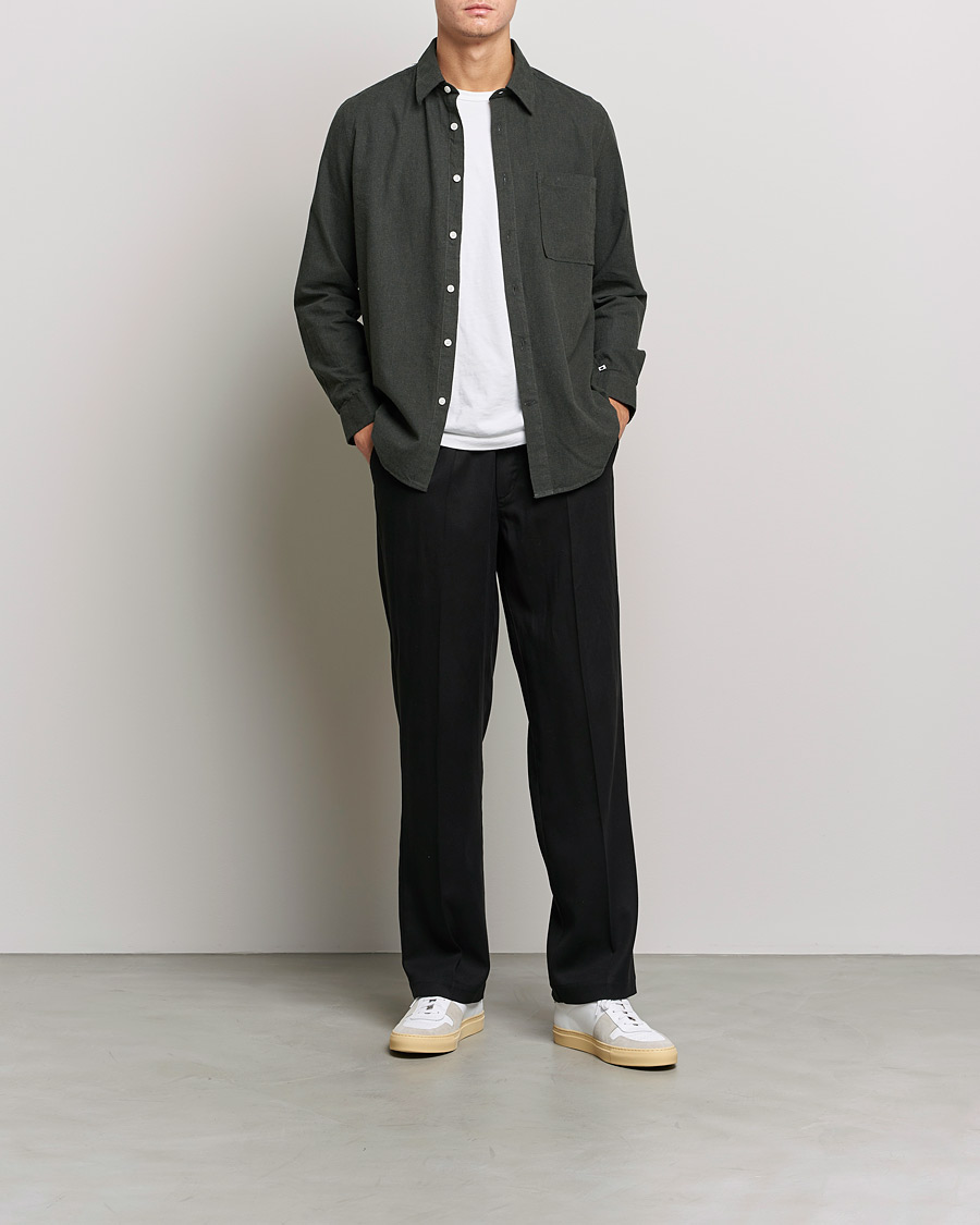 Homme | Chemises | NN07 | Arne Flannel Shirt Army