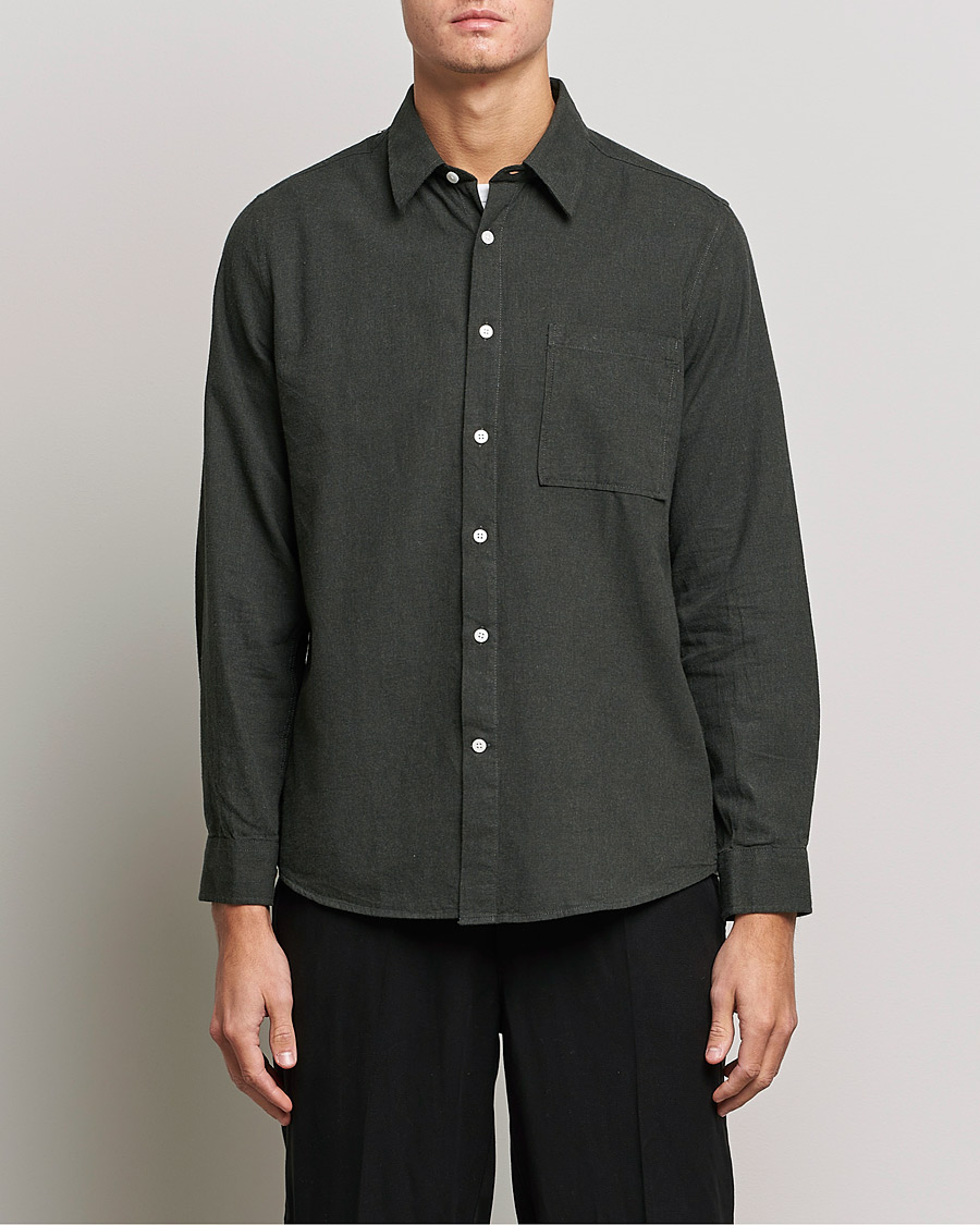 Homme | Chemises | NN07 | Arne Flannel Shirt Army