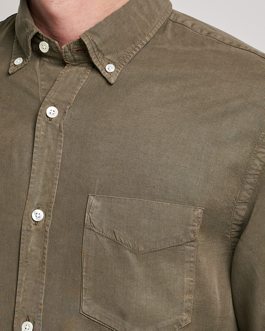 Homme | Chemises | NN07 | Levon Tencel Shirt Dark Clay
