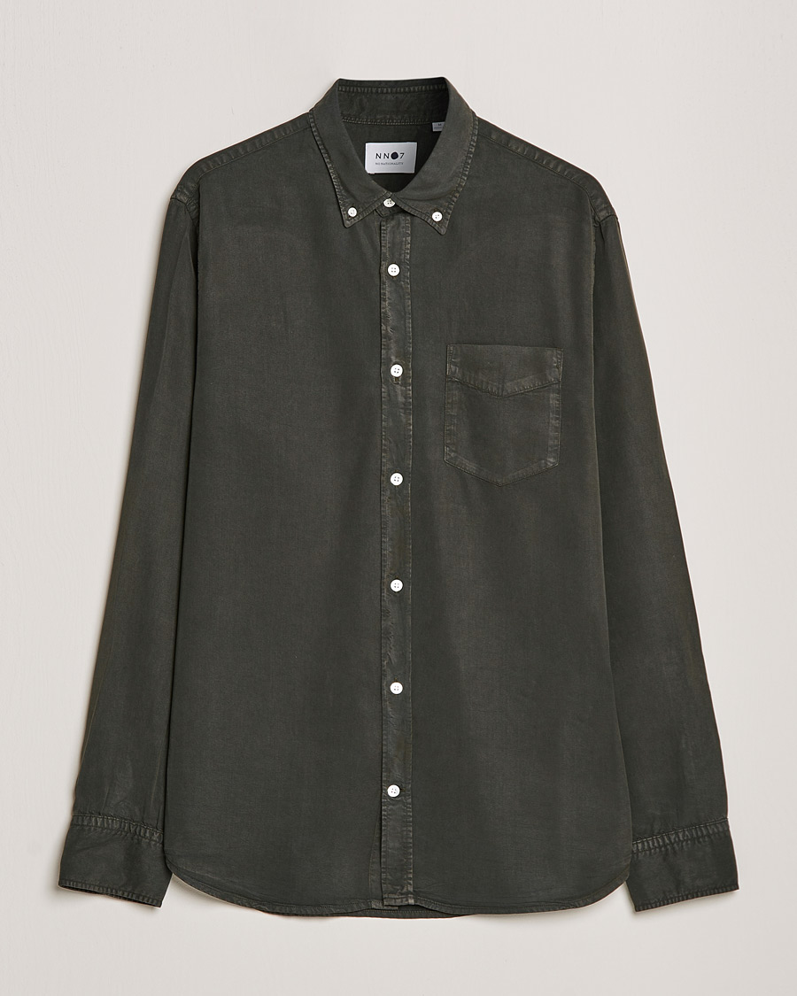 Homme | Chemises | NN07 | Levon Tencel Shirt Dark Army