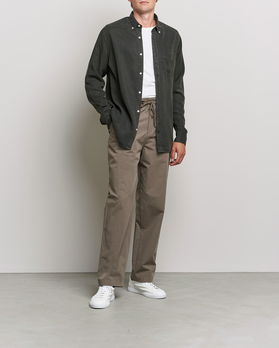 Homme | Chemises | NN07 | Levon Tencel Shirt Dark Army