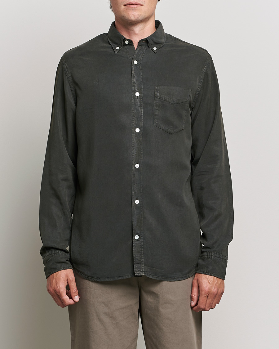 Homme | Chemises | NN07 | Levon Tencel Shirt Dark Army