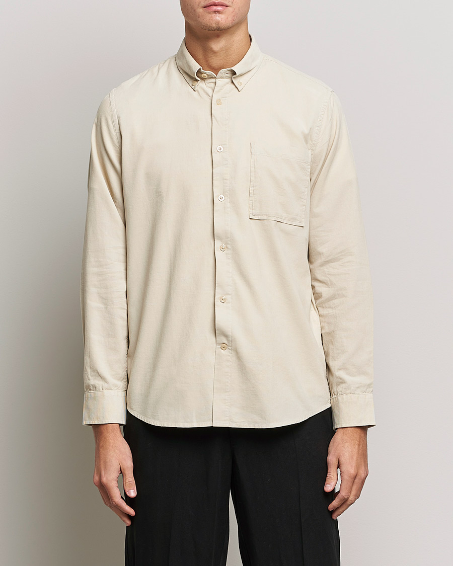 Homme | Chemises | NN07 | Arne Corduroy Shirt Ecru