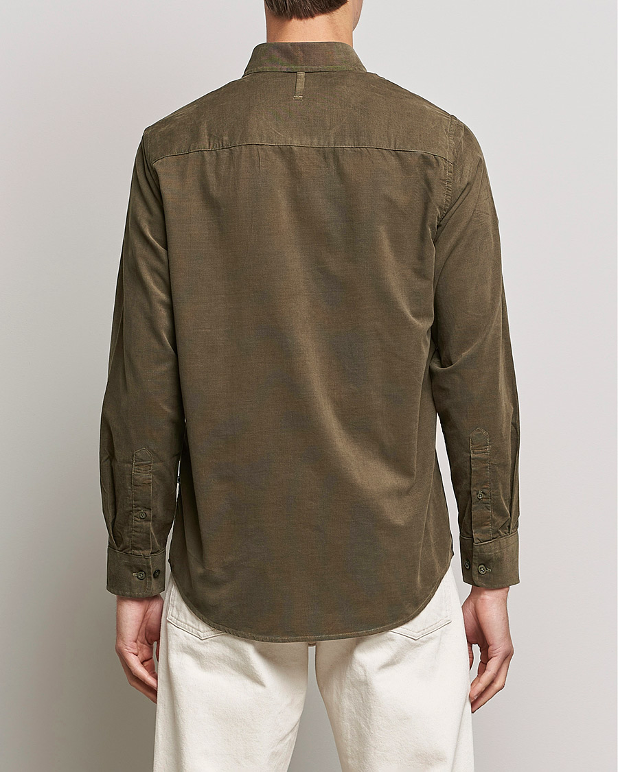 Homme | Chemises | NN07 | Arne Corduroy Shirt Dark Clay