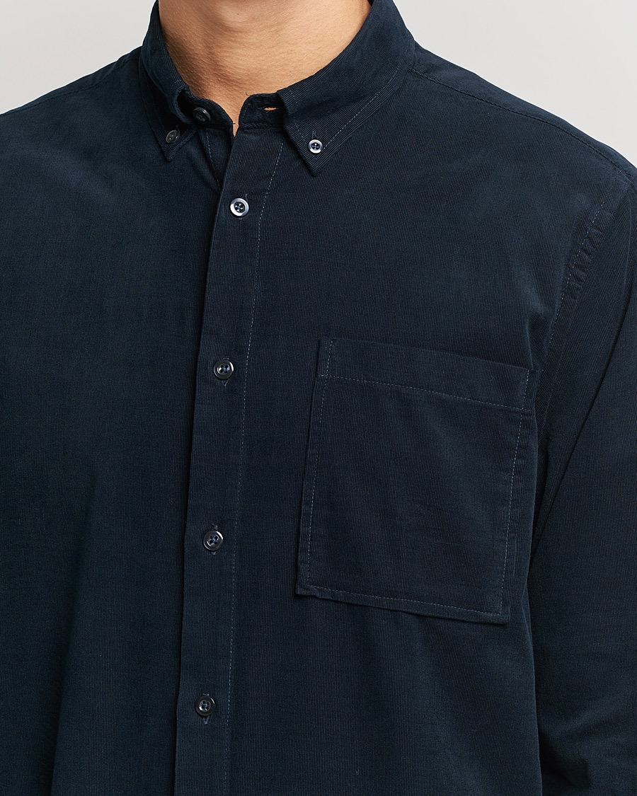Homme | Chemises | NN07 | Arne Corduroy Shirt Navy