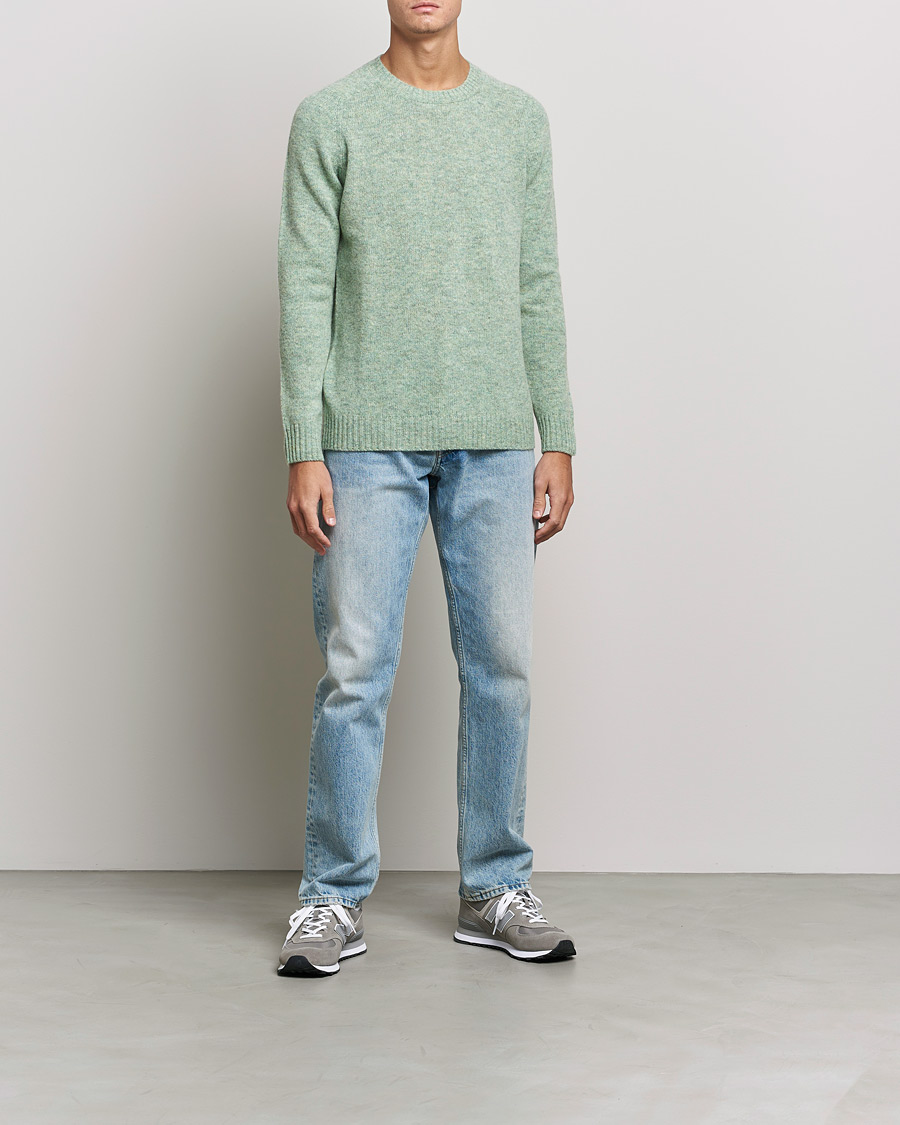 Homme | Pulls Et Tricots | NN07 | Nathan Brushed Crew Neck Dusty Green