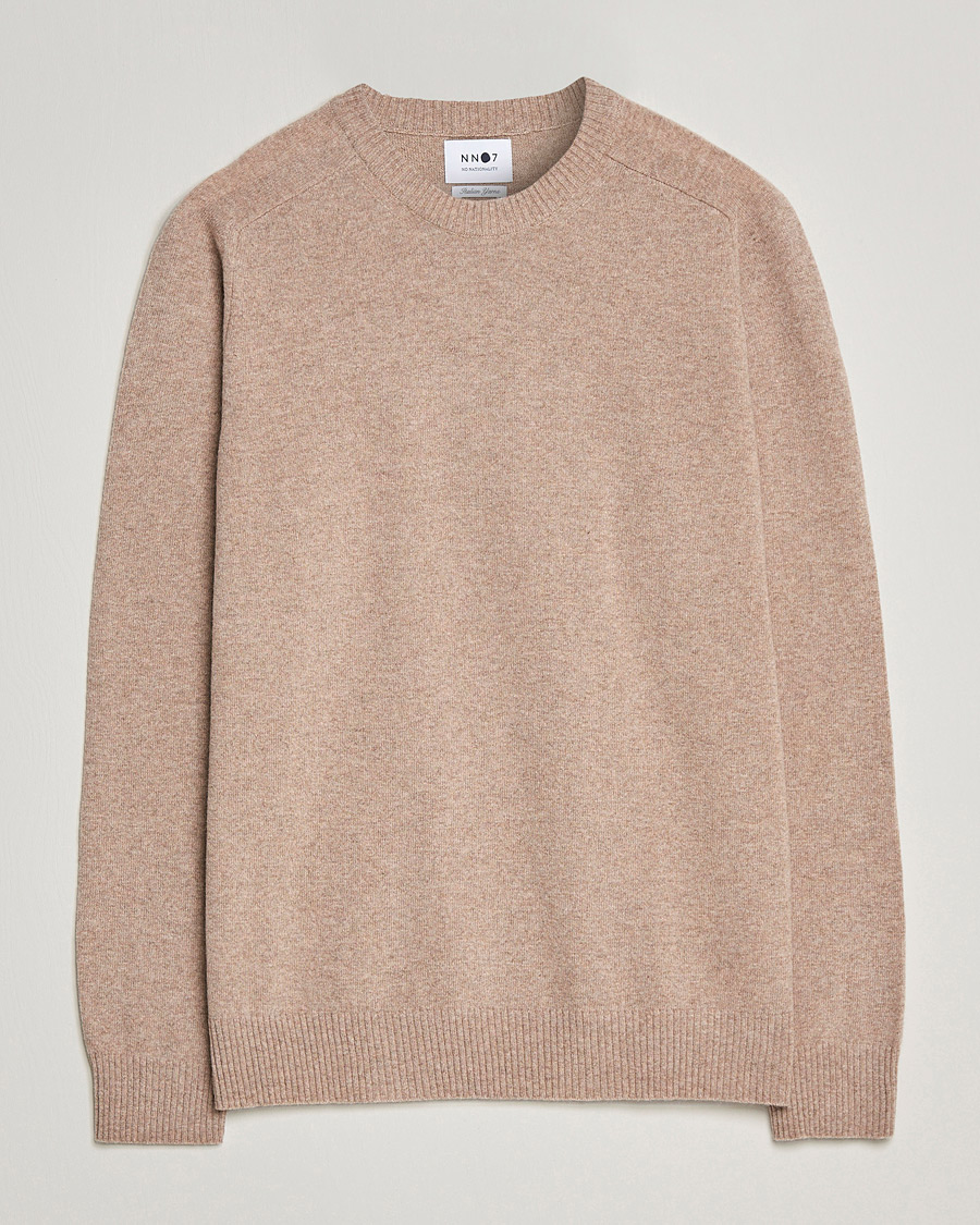 Homme | Pulls Et Tricots | NN07 | Edward Lambswool Crew Neck Pullover Khaki