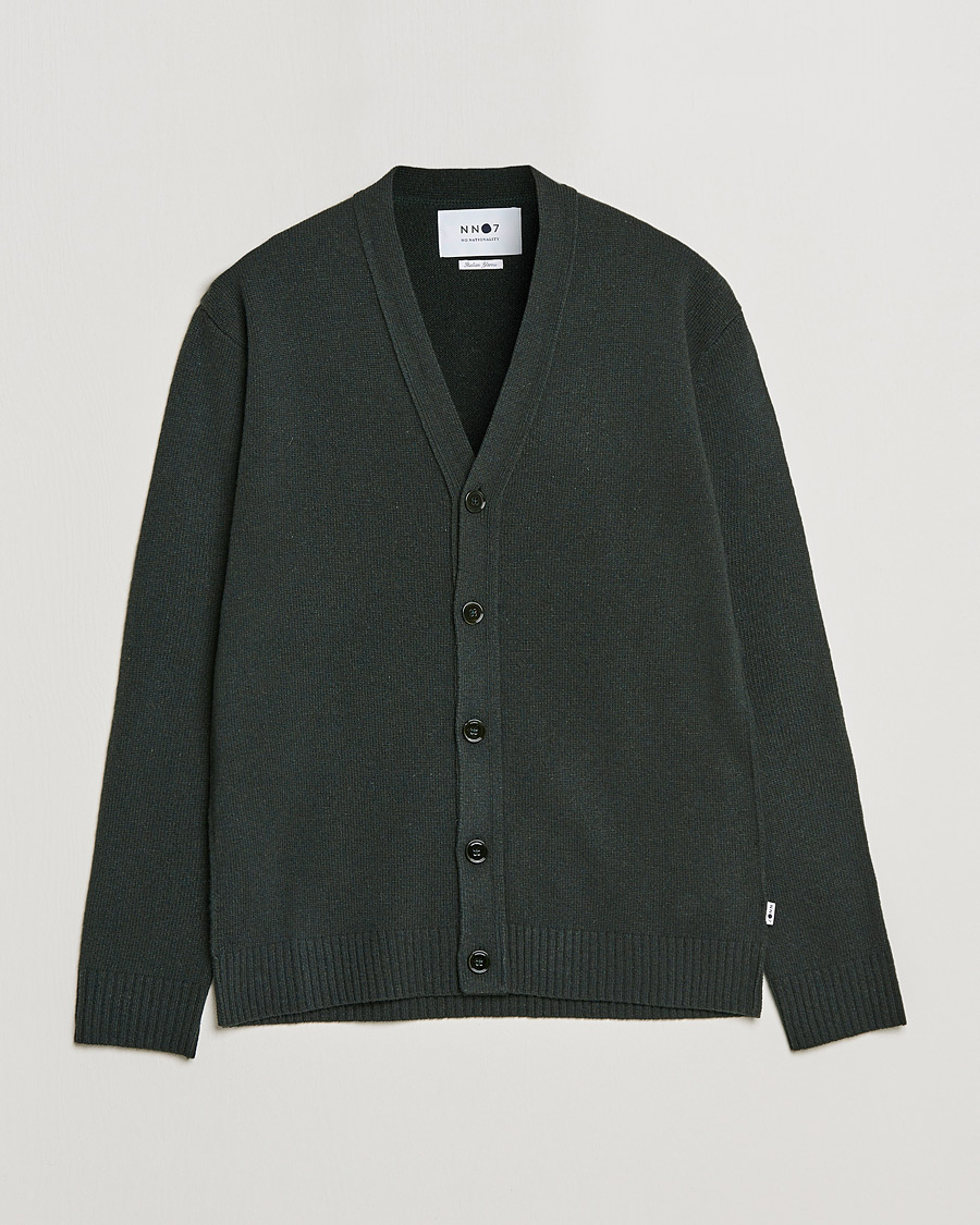 Homme | Pulls Et Tricots | NN07 | Bjorn Lambswool Cardigan Dark Army