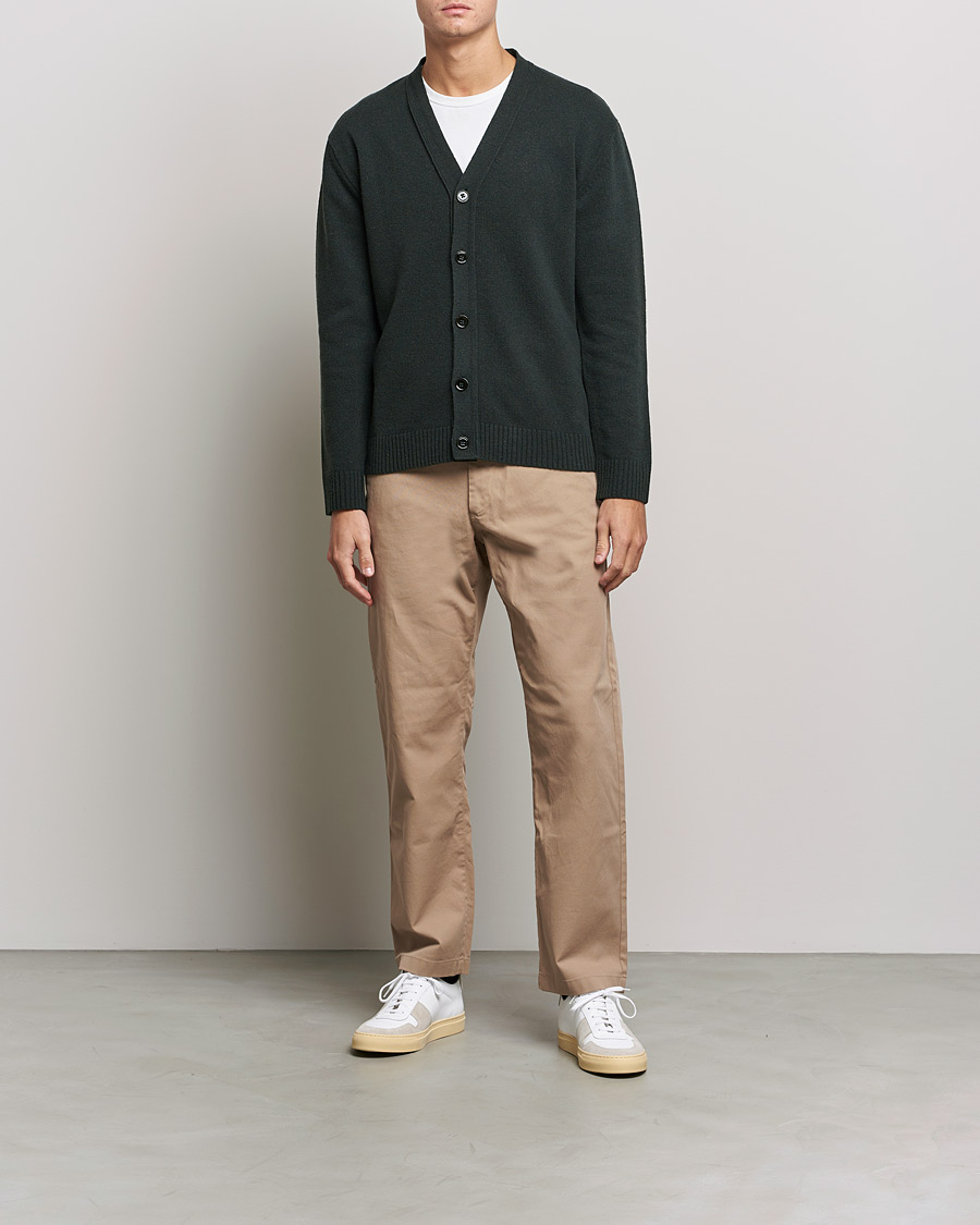 Homme | Pulls Et Tricots | NN07 | Bjorn Lambswool Cardigan Dark Army