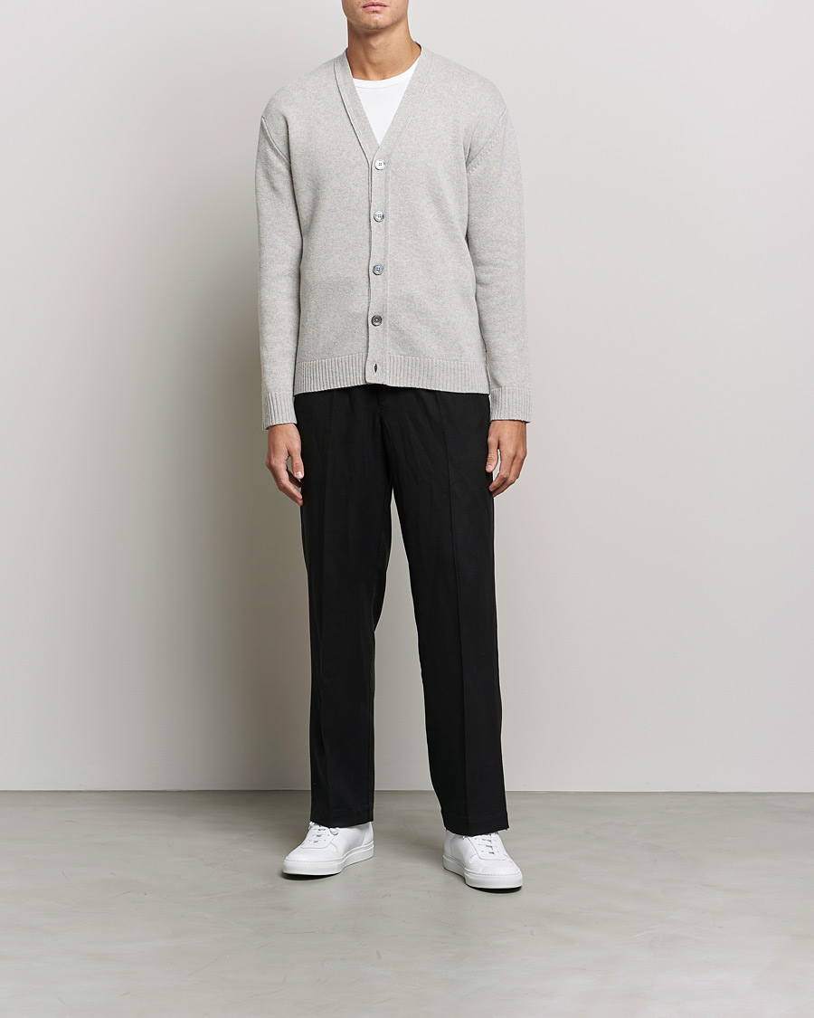 Homme | Pulls Et Tricots | NN07 | Bjorn Lambswool Cardigan Light Grey Melange