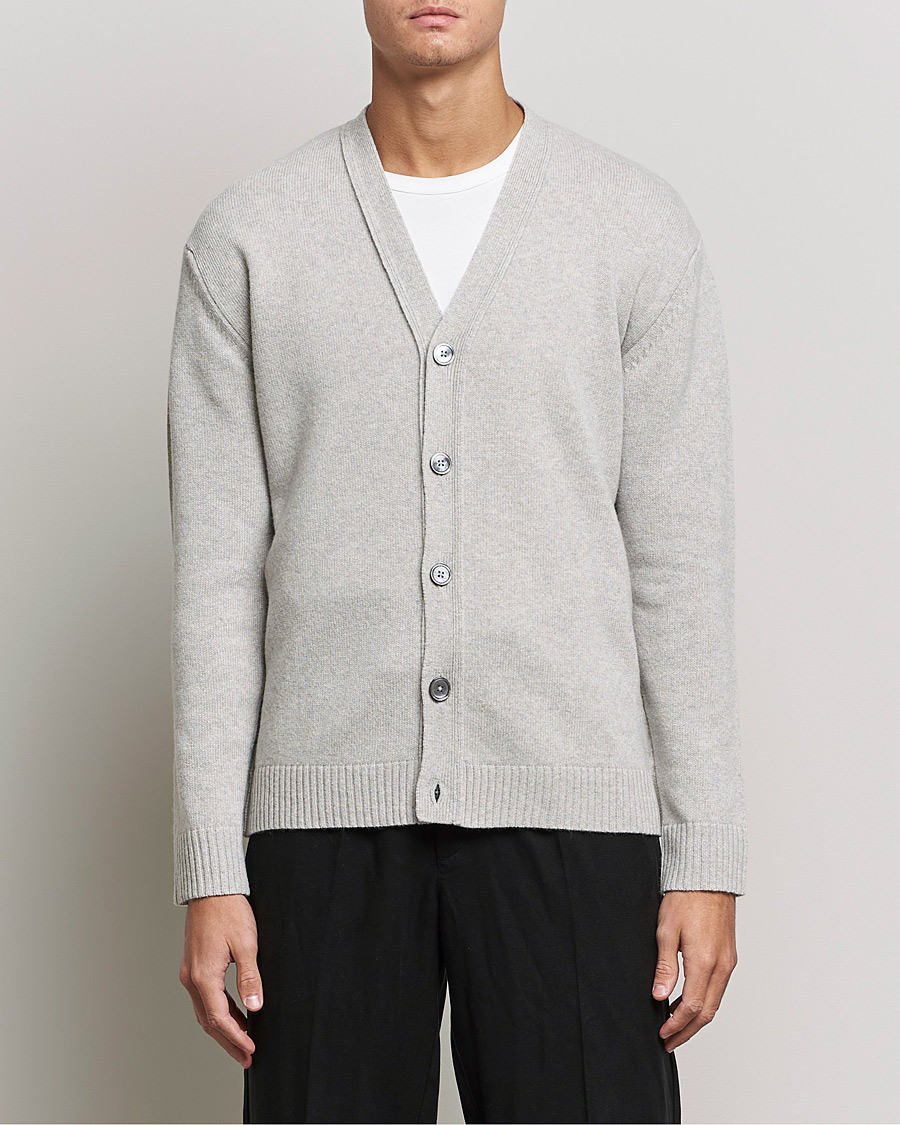 Homme | Pulls Et Tricots | NN07 | Bjorn Lambswool Cardigan Light Grey Melange