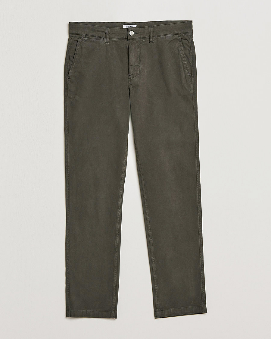 Homme | Pantalons | NN07 | Marco Slim Fit Stretch Chinos Dark Green