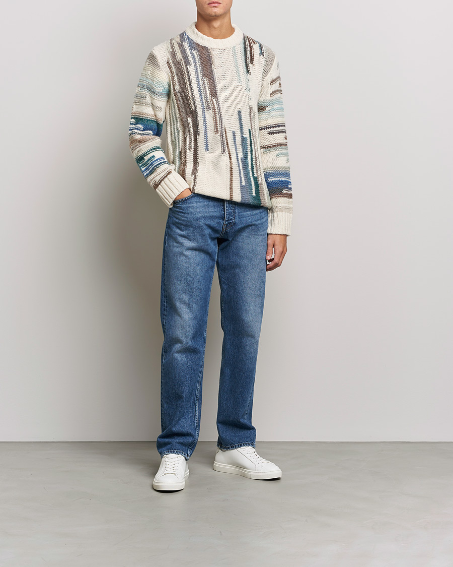 Homme | Pulls Et Tricots | NN07 | Brady Knitted Sweater Ecru Mutli