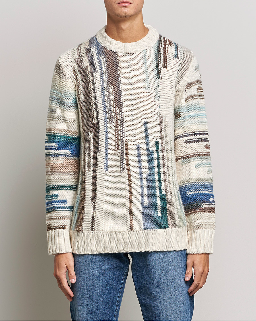 Homme | Pulls Et Tricots | NN07 | Brady Knitted Sweater Ecru Mutli