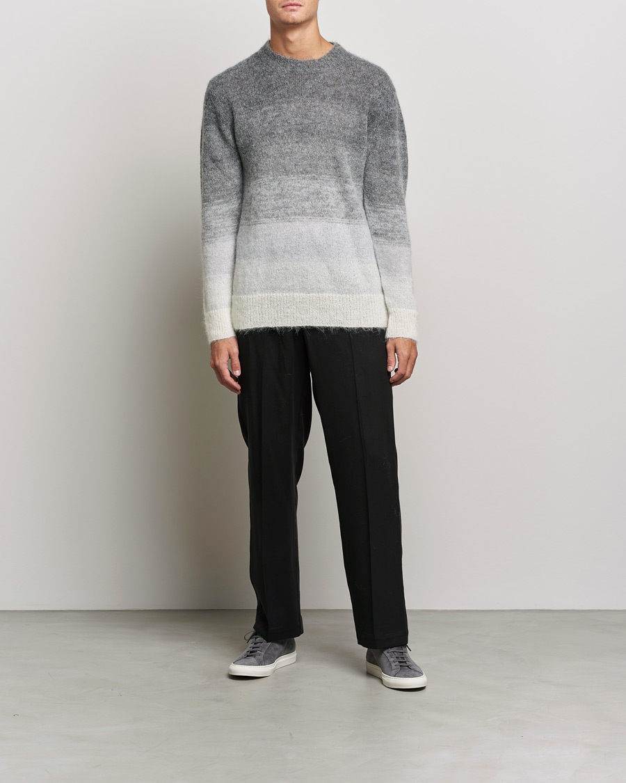 Homme | Pulls Et Tricots | NN07 | Walther Alpacka Mohair Knitted Sweater Grey Multi
