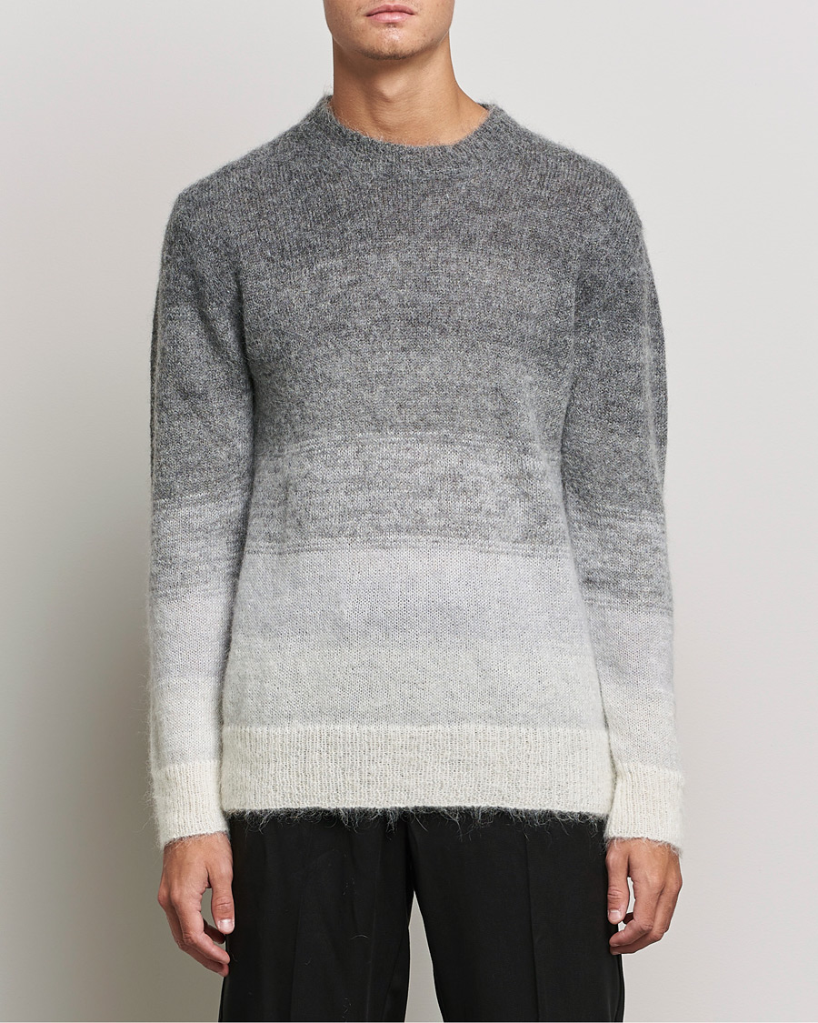 Homme | Pulls Et Tricots | NN07 | Walther Alpacka Mohair Knitted Sweater Grey Multi