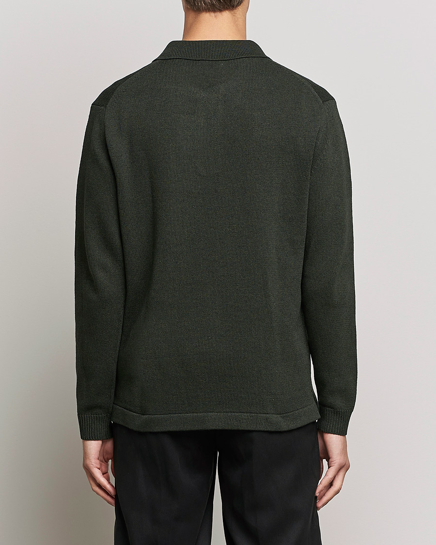 Homme | Pulls Et Tricots | NN07 | Vito Knitted Polo Dark Green