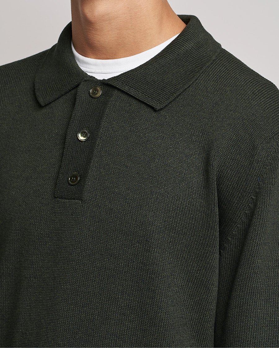 Homme | Pulls Et Tricots | NN07 | Vito Knitted Polo Dark Green