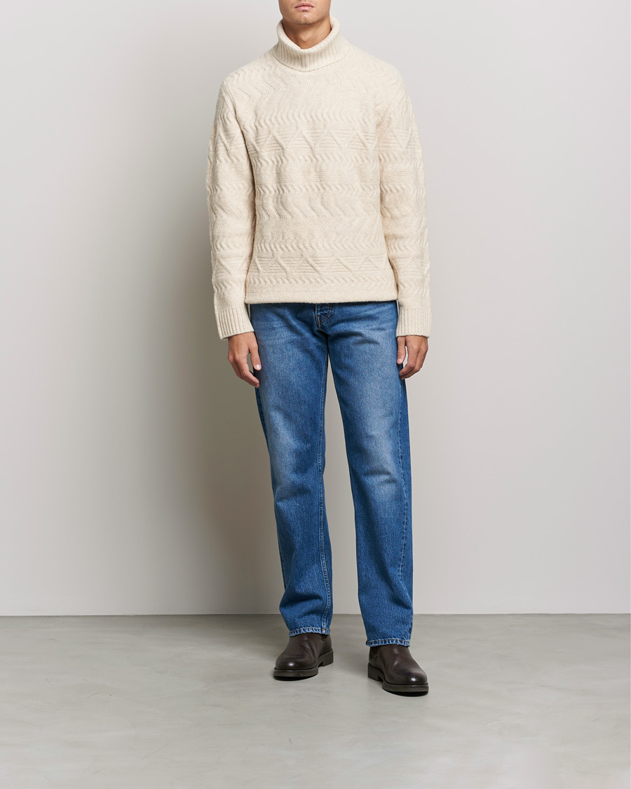 Homme | Pulls Et Tricots | NN07 | Bert Structured Rollneck Ecru
