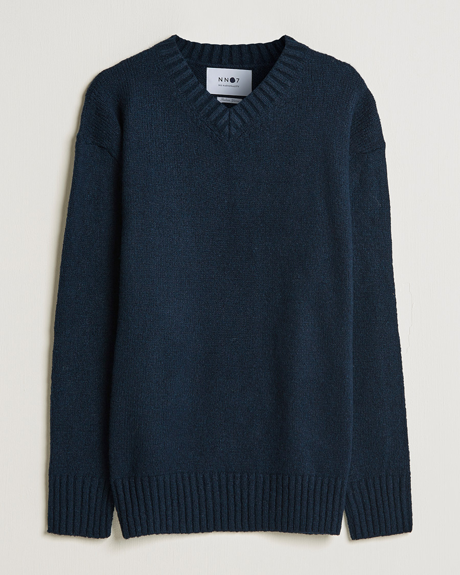 Homme | Pulls Et Tricots | NN07 | Grayson Knitted V-Neck Sweater Navy
