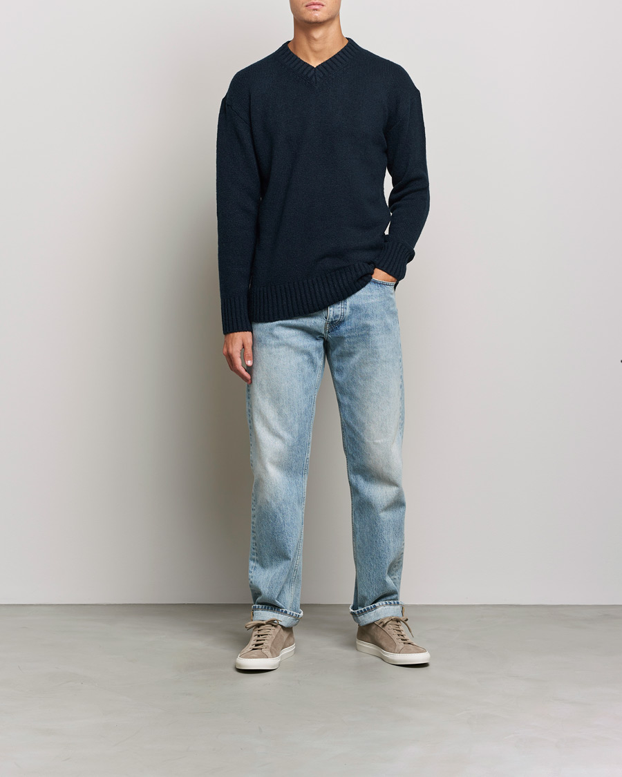 Homme | Pulls Et Tricots | NN07 | Grayson Knitted V-Neck Sweater Navy