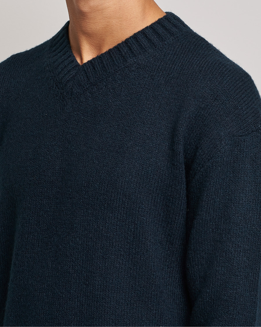 Homme | Pulls Et Tricots | NN07 | Grayson Knitted V-Neck Sweater Navy